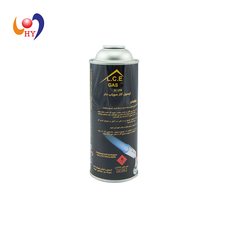 Butane Gas Cartridge Straight-wall Aerosol Can